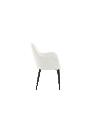 Matstol Comfort, Vit/Svart