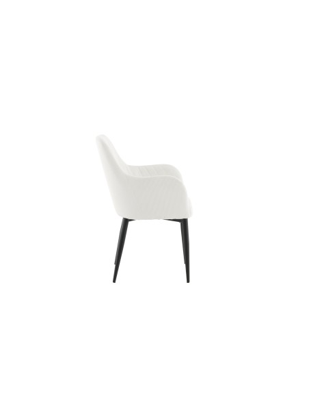 Matstol Comfort, Vit/Svart