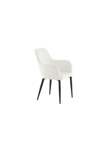 Matstol Comfort, Vit/Svart