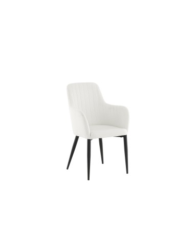 Matstol Comfort, Vit/Svart