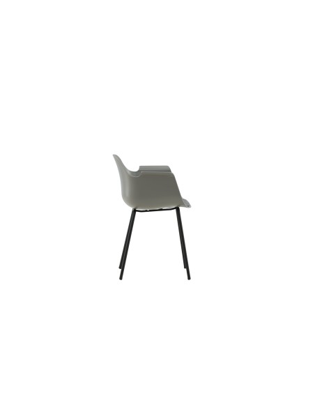 Matstol Comfort, Grå/Svart
