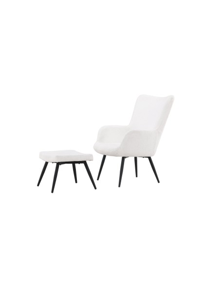 Fåtölj Como, 72 × 78 cm, Vit