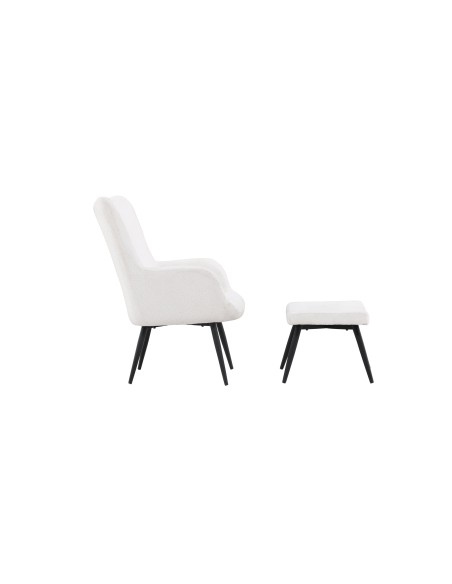 Fåtölj Como, 72 × 78 cm, Vit