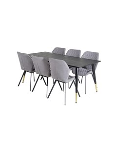 Matgrupp Dipp med Gemma matstolar, 180 × 90 cm 2