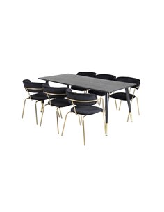 Matgrupp Dipp med Arrow matstolar, 180 × 90 cm 2