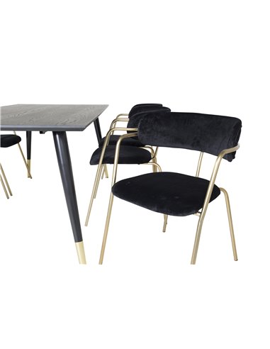 Matgrupp Dipp med Arrow matstolar, 180 × 90 cm