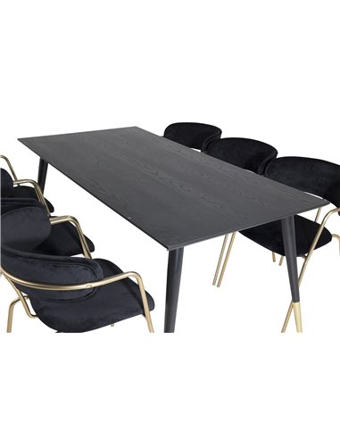 Matgrupp Dipp med Arrow matstolar, 180 × 90 cm