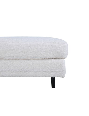 Fåtölj Boom Ottoman, 90 × 70 cm, Vit