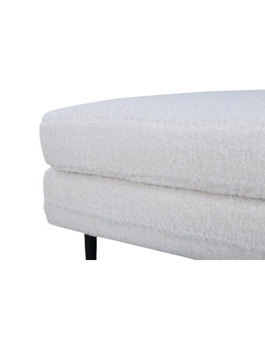 Fåtölj Boom Ottoman, 90 × 70 cm, Vit