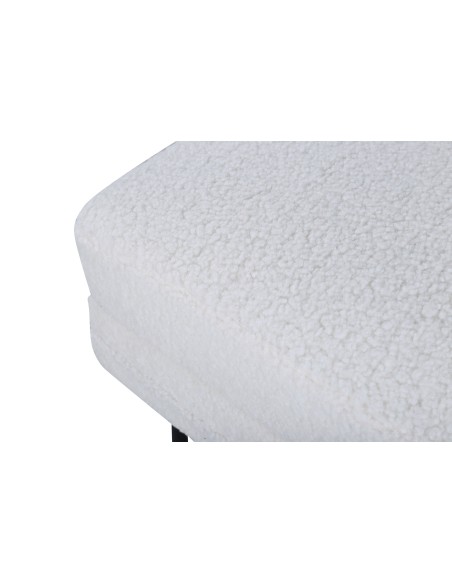 Fåtölj Boom Ottoman, 90 × 70 cm, Vit