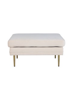 Fåtölj Boom Ottoman, 90 × 70 cm, Vit