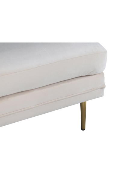 Fåtölj Boom Ottoman, 90 × 70 cm, Vit
