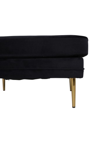 Fåtölj Boom Ottoman, 90 × 70 cm, Svart
