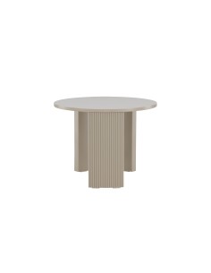 Runt soffbord Bristol, Ø60 cm, Beige