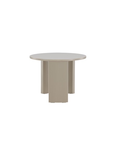Runt soffbord Bristol, Ø60 cm, Beige