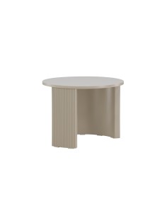 Runt soffbord Bristol, Ø60 cm, Beige 2