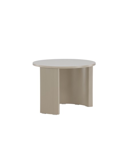 Runt soffbord Bristol, Ø60 cm, Beige