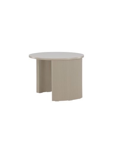 Runt soffbord Bristol, Ø60 cm, Beige