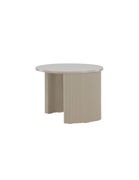 Runt soffbord Bristol, Ø60 cm, Beige