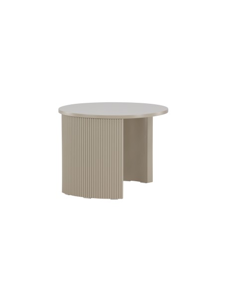 Runt soffbord Bristol, Ø60 cm, Beige