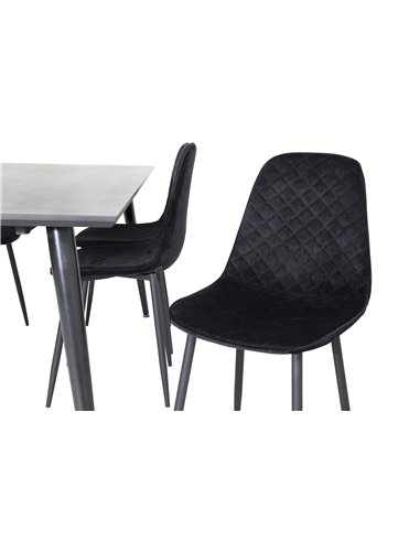 Matgrupp Dipp med Polar matstolar, 180 × 90 cm