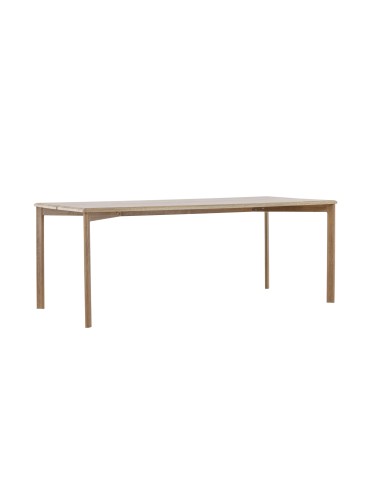 Matbord Damon, 200 × 90 cm, Vitlaserad