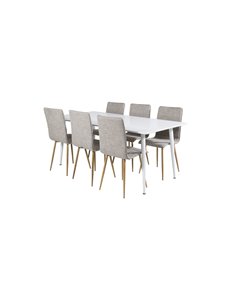 Matgrupp Polar med Windu matstolar, 180 × 90 cm 2