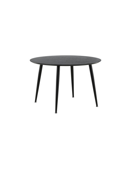 Runt matbord Dipp, Ø115 cm, Svart