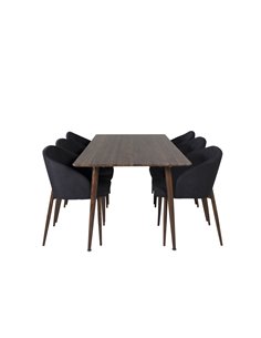 Matgrupp Polar med Arch matstolar, 180 × 90 cm