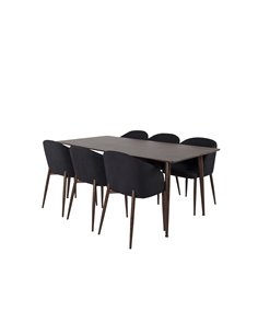 Matgrupp Polar med Arch matstolar, 180 × 90 cm 2