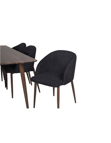 Matgrupp Polar med Arch matstolar, 180 × 90 cm
