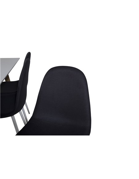 Matgrupp Polar med Polar matstolar, 180 × 90 cm