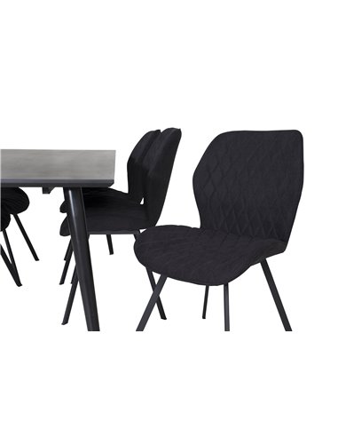 Matgrupp Dipp med Gemma matstolar, 180 × 90 cm