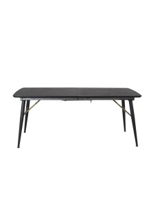Matbord Gold, 180 × 85 cm, Svart