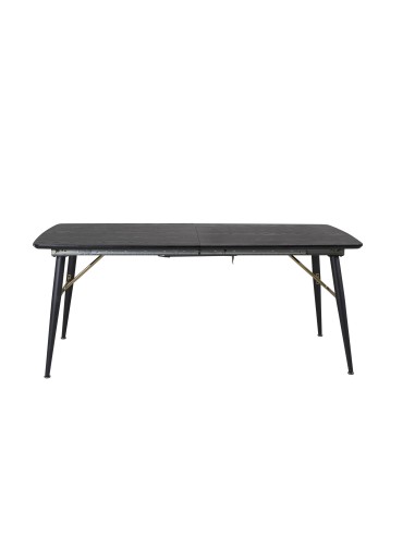 Matbord Gold, 180 × 85 cm, Svart