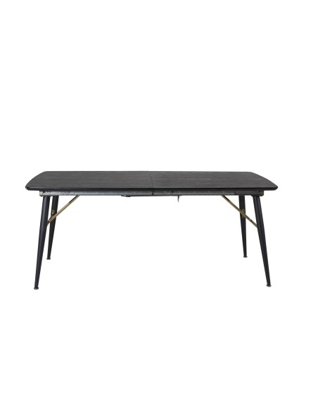 Matbord Gold, 180 × 85 cm, Svart
