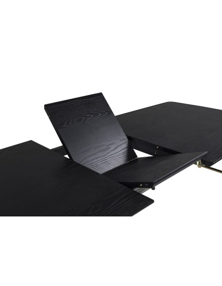 Matbord Gold, 180 × 85 cm, Svart