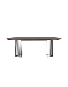 Ovalt matbord Hamneskär, 220 × 110 cm, Valnöt