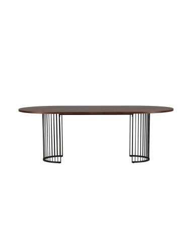 Ovalt matbord Hamneskär, 220 × 110 cm, Valnöt