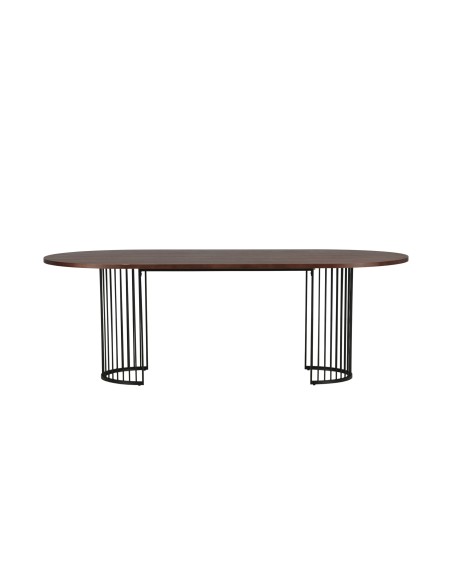 Ovalt matbord Hamneskär, 220 × 110 cm, Valnöt