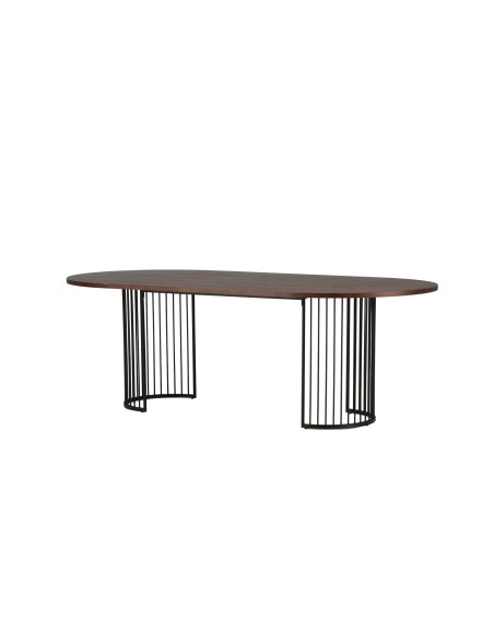Ovalt matbord Hamneskär, 220 × 110 cm, Valnöt