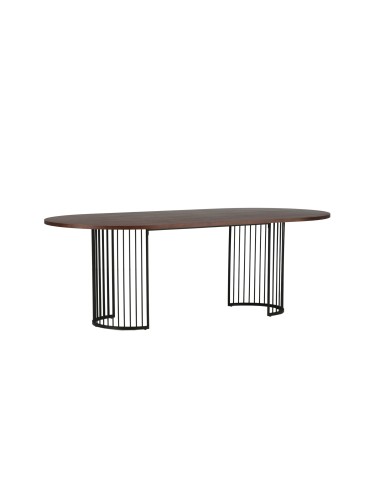 Ovalt matbord Hamneskär, 220 × 110 cm, Valnöt