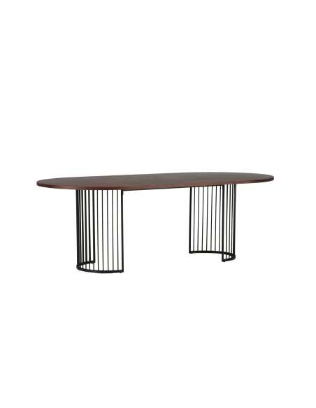 Ovalt matbord Hamneskär, 220 × 110 cm, Valnöt