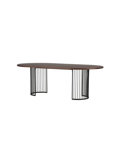 Ovalt matbord Hamneskär, 220 × 110 cm, Valnöt