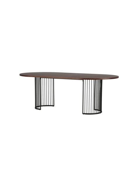 Ovalt matbord Hamneskär, 220 × 110 cm, Valnöt