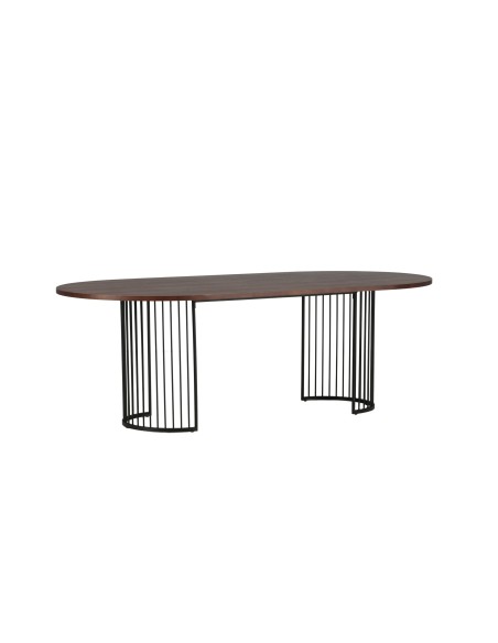 Ovalt matbord Hamneskär, 220 × 110 cm, Valnöt