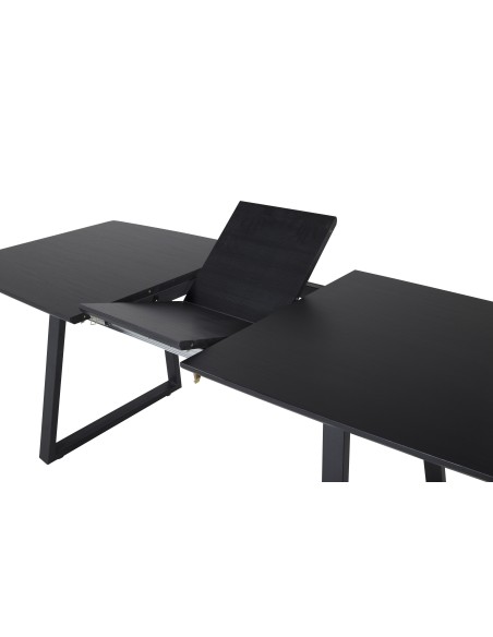 Matbord Inca, 160 × 85 cm, Svart