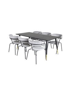 Matgrupp Dipp med Arrow matstolar, 180 × 90 cm 2