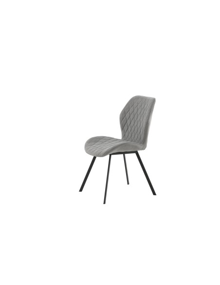 Matstol Gemma, Grå/Svart