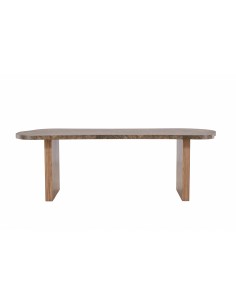 Ovalt matbord Eleonora, 230 × 100 cm, Brun